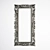 Elegant Carved Mirror Frame 3D model small image 1