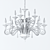 Jago Royal NCS 416 - Elegant Chrome Chandelier 3D model small image 2