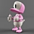 Quirky Capduck Vinyl Toy 3D model small image 1