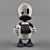 Quirky Capduck Vinyl Toy 3D model small image 3