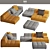 Modular Tufty-Time 15 Sofa 3D model small image 1