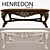 Elegant Henredon Cocktail Table 3D model small image 1