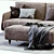 Modern Italian Ditre Elliot Sofa: Elegant & Comfortable 3D model small image 2