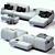 Modern Italian Ditre Elliot Sofa: Elegant & Comfortable 3D model small image 3