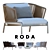 RODA SPOOL Outdoor Sofa - Stylish and Comfortable 3D model small image 1