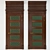 800 Series: Door with Leather Skin 3D model small image 1