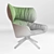 Elegant TABANO Executive Armchair 3D model small image 2