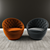 Sleek Swivel Office Chair 3D model small image 1