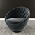 Sleek Swivel Office Chair 3D model small image 3