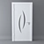Sleek White Door - Modern Elegance 3D model small image 1