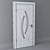 Sleek White Door - Modern Elegance 3D model small image 3