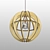 Modern Sphere Chandelier 3D model small image 2