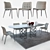 Elegant Dining Set: Bontempi Casa Table & Chairs 3D model small image 1