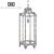 Stainless Steel Lantern Vasco: Polished Elegance 3D model small image 1