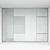 Sleek Glass Office Divider 3D model small image 2