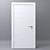 Modern White 3D Door 3D model small image 1