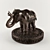 Bronze Indian Elephant Statuette 3D model small image 1