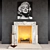 Hulanicki Art Deco Fireplace 3D model small image 1