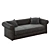 Modern Leather Sofa 3D model small image 1