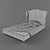 Elevated Comfort Double Bed 3D model small image 3