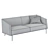 Sleek Kaiwa Lema Sofa: Luxury in Matteo Nunziati Design 3D model small image 3