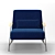Sleek and Sophisticated: Ligne Roset Humphrey Armchair 3D model small image 3