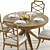 Modern Hooker Retropolitan Dining Set - 3D Models 3D model small image 2