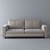 Sleek Modern Sofa - Stylish & Comfortable 3D model small image 1