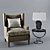 Elegant Kalinda's Chair Set 3D model small image 1