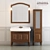 Lorenzo 100: Elegant Bathroom Furniture Set 3D model small image 1