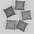 Modern Patchwork Cushion 3D model small image 3