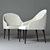 Elegant Judy Armchair 3D model small image 3