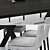 Elegant Casamilano Table & Flexform Chairs 3D model small image 2