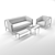 Prop Collection: Exposed Timber Furniture 3D model small image 3