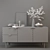 Sleek West Elm Audrey Buffet 3D model small image 2