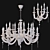 Elegant Juliënne Clear Chandelier 3D model small image 2