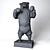 Contemporary Bear Sculpture by Cyan Design 3D model small image 3