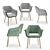 Elegant Magda 04 Armchair 3D model small image 1