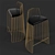 Industrial Loft Bar Stool 3D model small image 1