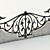 Elegant Wrought Iron Fence 3D model small image 2