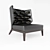 Luxury Berchet Armchair 3D model small image 1