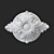 Glamourous Gypsum Rosette - 64 3D model small image 1