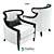 Elegant Ruby Seating: Perfect Harmony 3D model small image 1