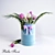 Elegant Tulips in a Box 3D model small image 1