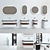 ARO KRION Collection: Stylish Bathroom Furniture & Fixtures by Porcelanosa 3D model small image 2