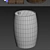HD Wood Barrel V1: Low Poly Elegance 3D model small image 2