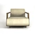 Ossau Armchair - Elegant Comfort 3D model small image 1