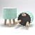 Nordic Poly Stool 3D model small image 2