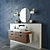 Sleek Spa Oasis: Modern Bathroom Furniture 3D model small image 2
