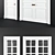 Classic Door Set (4 Doors) 3D model small image 2